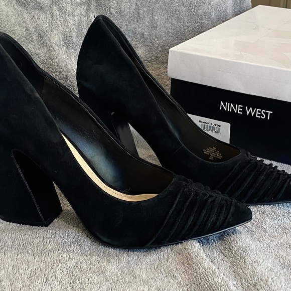 Nine West Suede Block Heels - Picture 3 of 5